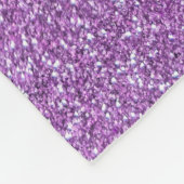 Lichte paarse glitter fleece deken (Hoek)