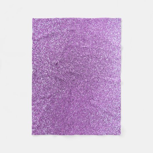 Lichte paarse glitter fleece deken (Voorkant)