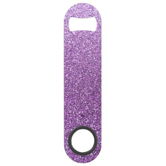 Lichte paarse glitter speed flessenopener (Voorkant)