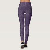 Lichte paarse grunge potloodvlekken leggings (Achterkant)