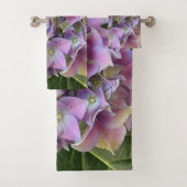 Lichte paarse hydrangea bad handdoek (Insitu)