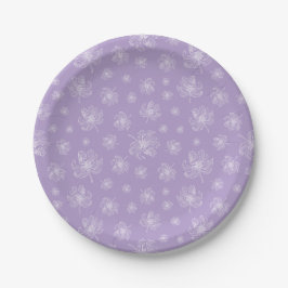 Lichte paarse kleur en witte pioenrozen. papieren bordje