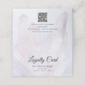 Lichte Paarse kristallen Salon Spa Klantenkaartje (Buitenkant ongevouwen)