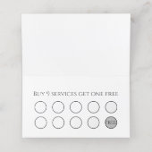 Lichte Paarse kristallen Salon Spa Klantenkaartje (Binnenkant ongevouwen)