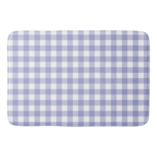 Lichte Paarse Lavendel Gingham Buffalo Check Plaid Badmat (Voorkant)