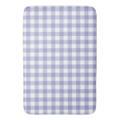 Lichte Paarse Lavendel Gingham Buffalo Check Plaid Badmat (Voorkant Verticaal)