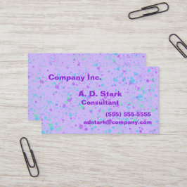 Lichte Paarse platterVisitekaartjes Visitekaartje