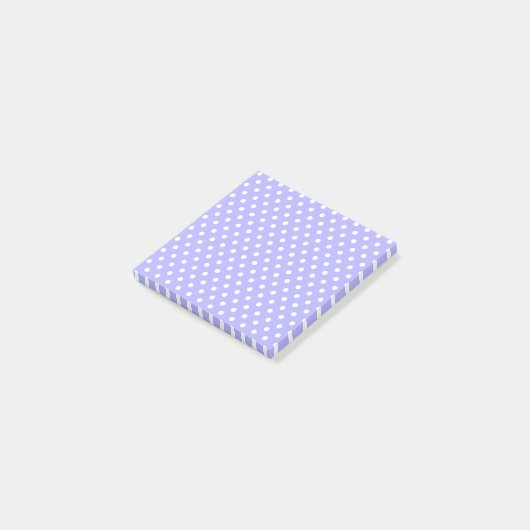 Lichte paarse poka Dots Post-it Notes (Schuin)