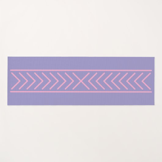 Lichte Paarse & Rode Yoga Mat (Voorkant (horizontaal))