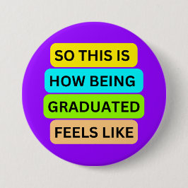 Lichte paarse ronde knop SO_THIS_IS_HOW_BEING_GR Button 7,6 Cm