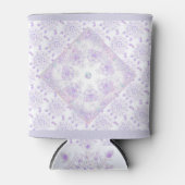 Lichte paarse sneeuwvlok & Glinsterend Hart Blikjeskoeler (Voorkant)