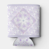 Lichte paarse sneeuwvlok & Glinsterend Hart Blikjeskoeler (Achterkant)