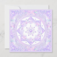 Lichte paarse sneeuwvlok & Glinsterend Hart