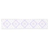 Lichte paarse sneeuwvlok & Glinsterend Hart Korte Tafelloper (Horizontaal)