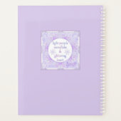 Lichte paarse sneeuwvlok & Glinsterend Hart Planner (Achterkant)