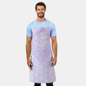 Lichte paarse sneeuwvlok & Glinsterend Hart Schort (Gedragen)