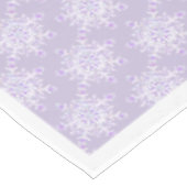 Lichte paarse sneeuwvlok & Glinsterend Hart Tafelkleed (Gekanteld)