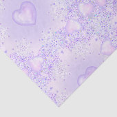 Lichte paarse sneeuwvlok & Glinsterend Hart Tissuepapier (Detail)