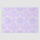 Lichte paarse sneeuwvlok & Glinsterend Hart Tissuepapier (Voorkant)