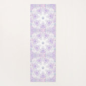Lichte paarse sneeuwvlok & Glinsterend Hart Yogamat (Achterkant)