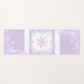 Lichte paarse sneeuwvlok & Glinsterend Hart Yogamat (Voorkant (horizontaal))