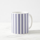Lichte Paarse Streep Monogram Koffiemok (Voorkant rechts)