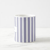 Lichte Paarse Streep Monogram Koffiemok (Center)
