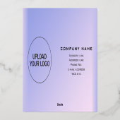 Lichte Paarse Valentijn Folie Kaart (Achterkant)