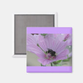 Lichte Paarse ventilator met bijen Magneet (Voorkant / Achterkant)