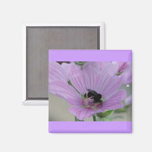 Lichte Paarse ventilator met bijen Magneet (Voorkant / Achterkant)