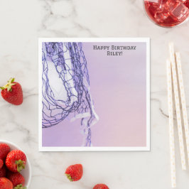 Lichte Paarse Verjaardag Net & Volleybal Servet