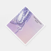 Lichte Paarse Verjaardag Net & Volleybal Servet (Hoek)