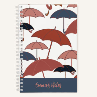 Lichte paraplu spiraal notebook | Herfst journaal Notitieboek