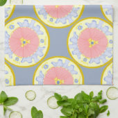 Lichte passie Bloomende Borden Keukenhanddoek (Gevouwen)