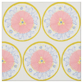 Lichte passievloeren Medallion-stof Stof (Swatch)