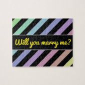 Lichte pasta-kleuren en zwarte tapes legpuzzel (Horizontaal)