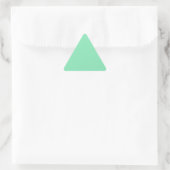 Lichte pasta Mint Green-driehoek-Sticker Sticker (Tas)