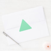 Lichte pasta Mint Green-driehoek-Sticker Sticker (Envelop)