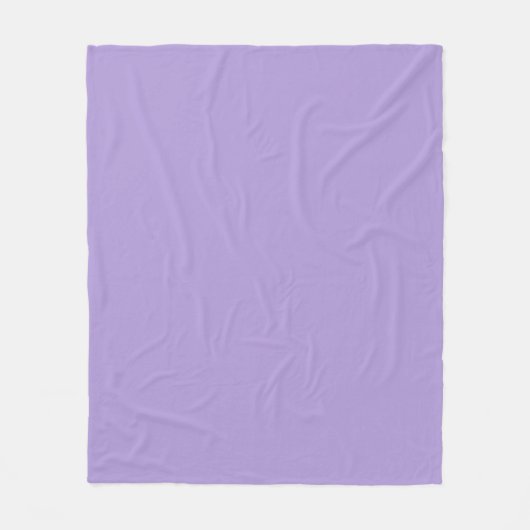 Lichte pasta Paarse vaste kleur Fleece Deken (Voorkant)
