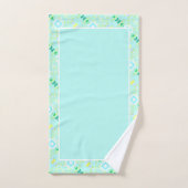 Lichte Pastel Bloemen Print Home Decor Bad Handdoek (Handdoek)