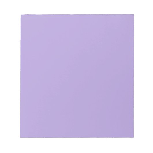Lichte Pastel Paarse Effen Kleur Notitieblok (Voorkant)