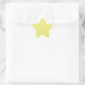 Lichte Pastel Yellow Star Sticker (Tas)