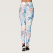 Lichte pastelcamouflage leggings (Achterkant)