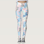 Lichte pastelcamouflage leggings (Voorkant)