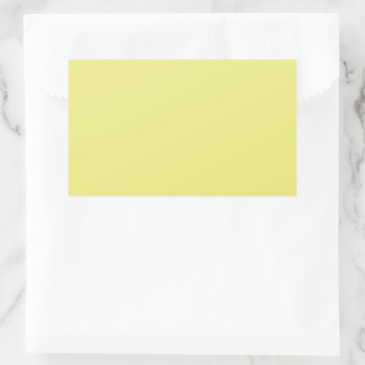 Lichte pastelgele rechthoek Sticker (Tas)
