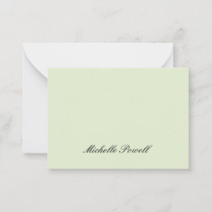 Lichte Pastelkleur Moderne Script Trend Notitiekaartje