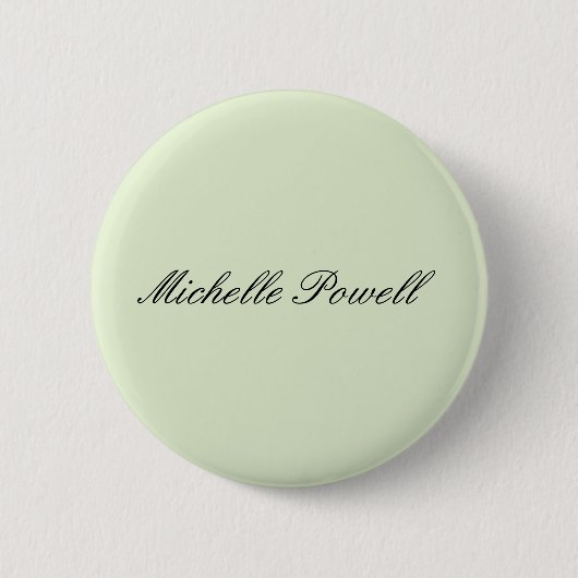 Lichte Pastelkleur Moderne Script Trend Ronde Button 5,7 Cm (Voorkant)