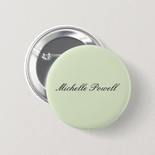 Lichte Pastelkleur Moderne Script Trend Ronde Button 5,7 Cm (Voorkant /achterkant)