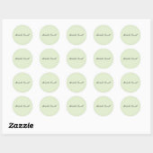 Lichte Pastelkleur Moderne Script Trend Ronde Sticker (Vel)
