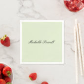 Lichte Pastelkleur Moderne Script Trend Servet (Insitu)
